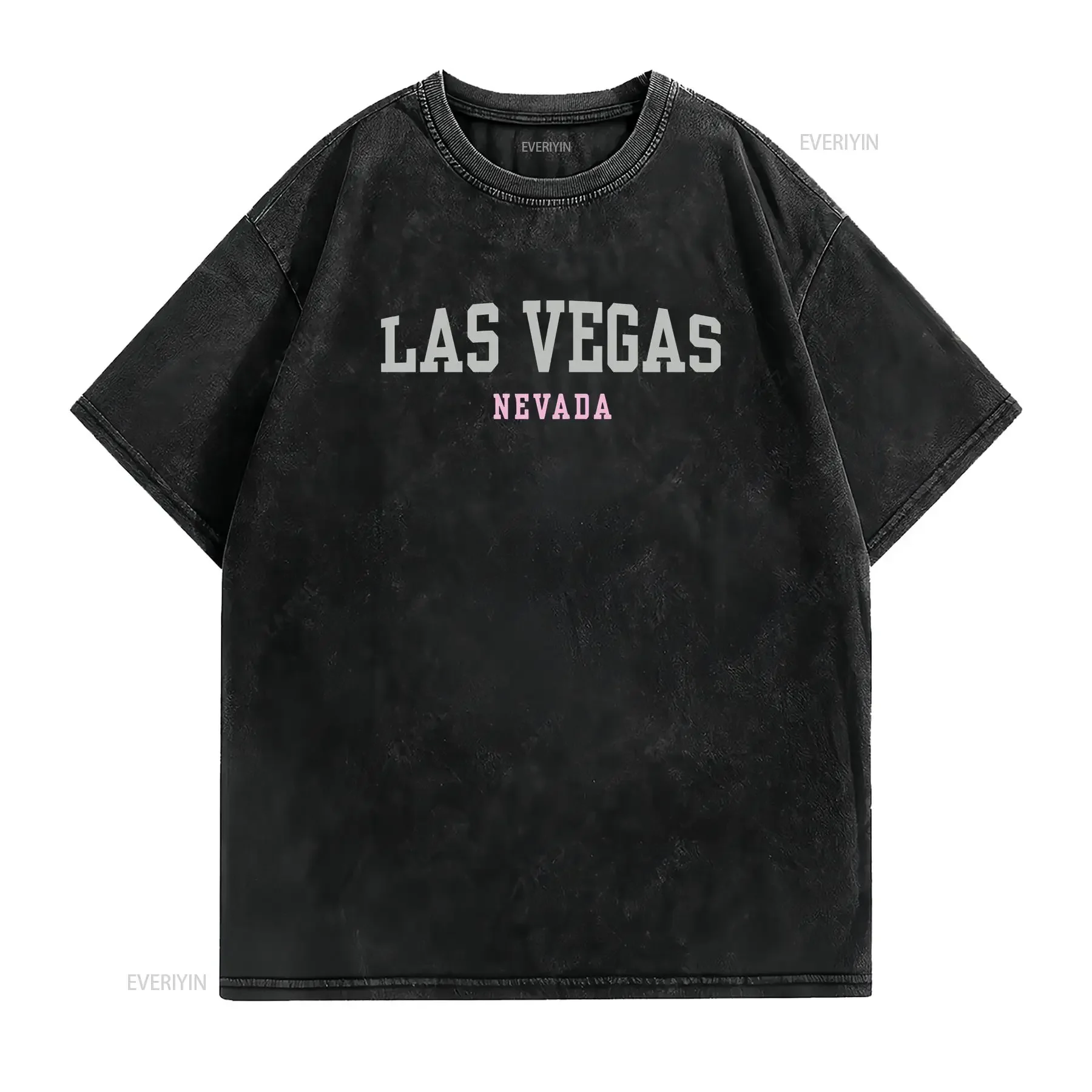 Las Vegas Nevada T Shirt USA unisex Mens womens fashion crew neck short sleeves 100 cotton vintage Washed Breathable graphic
