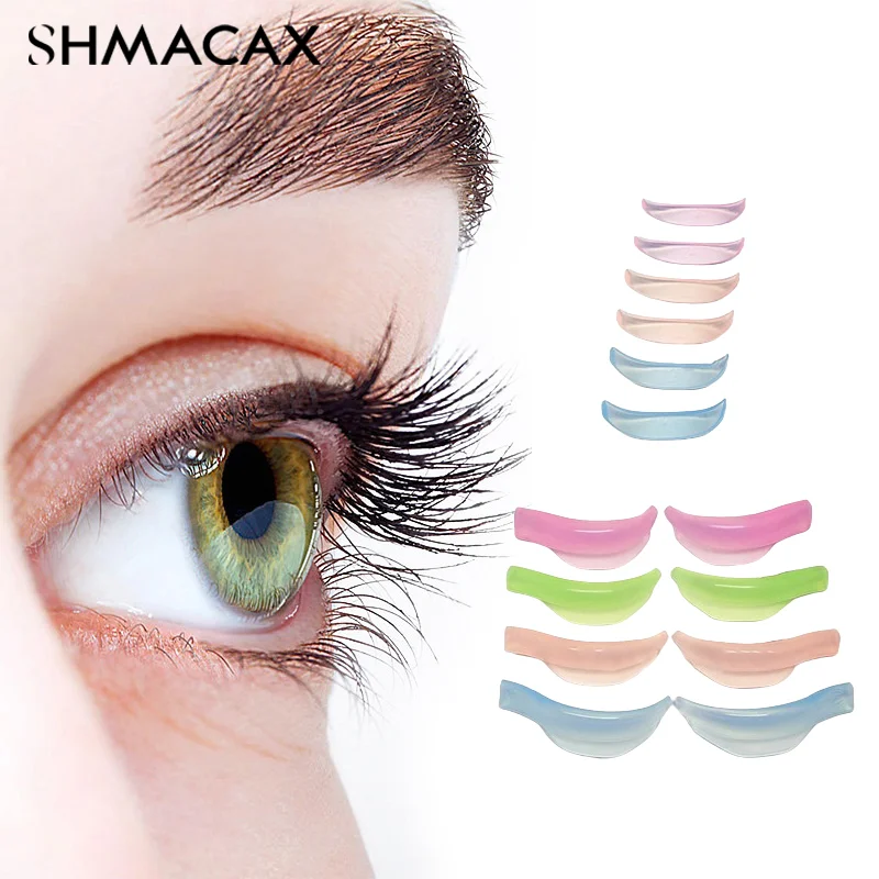 7 Pairs Silicone Eyelash Perm Pad Lifting Lashes Rods Recycling 3D Eyelash Curler Accessories Applicator Salon Makeup Tools