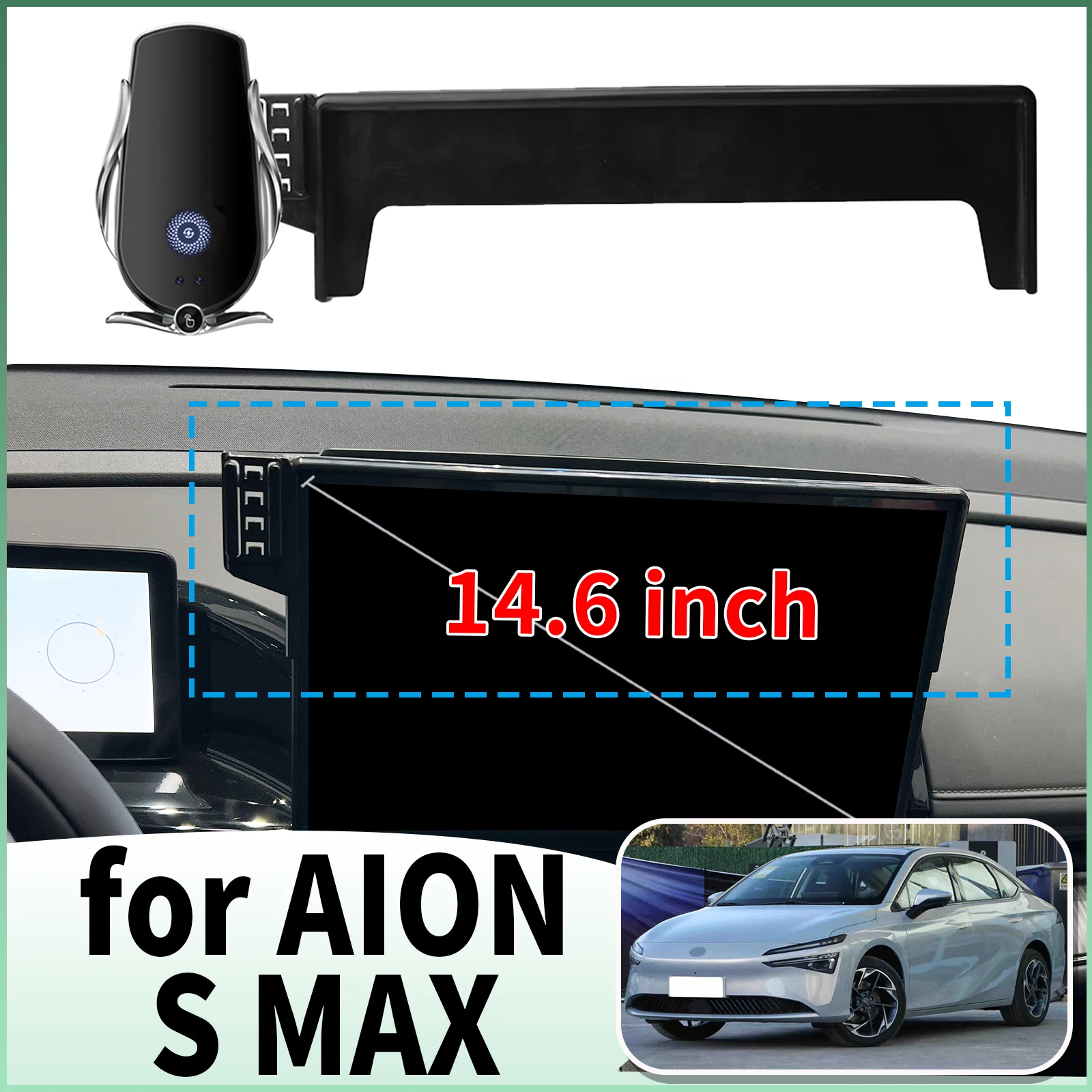

fit for AION S Max 14.6inches 2023 2024 2025 ​​Specific Dashboard Navigation Phone Holder Mount Design Car​​ accessoires