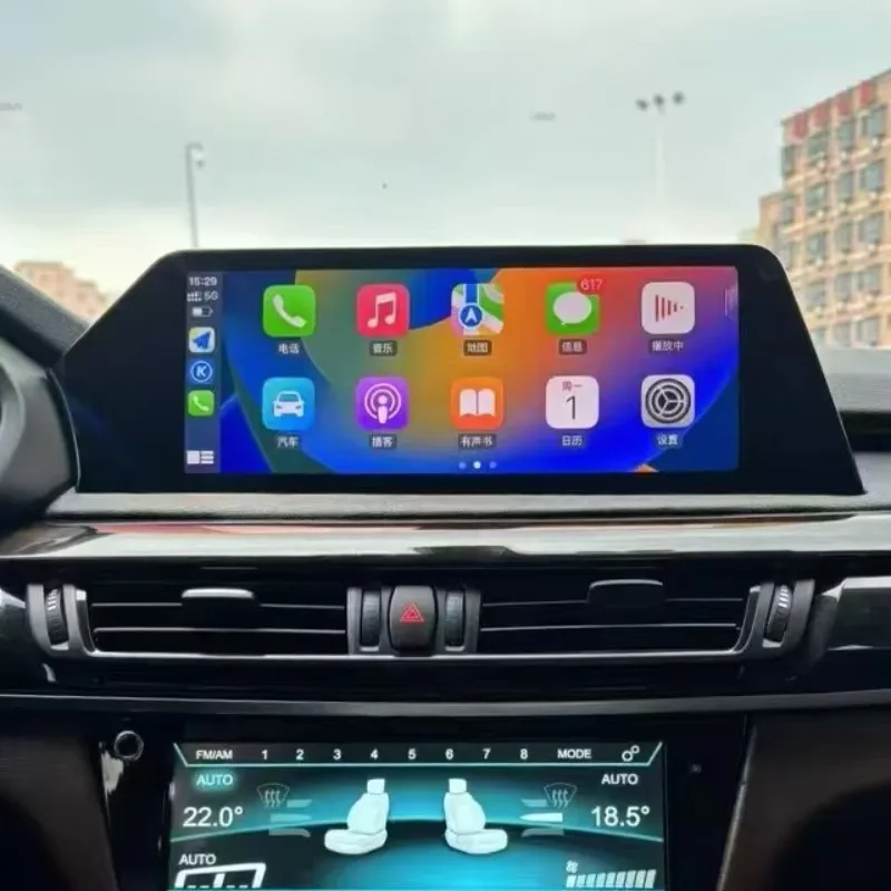 STLF CLRAK For  X5 X6 NBT EVO Original Car Upgrade Android Auto & CarPlay Vehicle-mounted Large-screen Central Control Navigatio