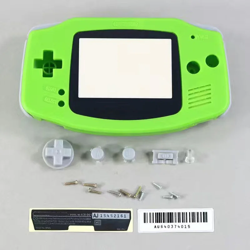 1 ensemble de coque complète avec boutons pour Kit de remplacement de Console Gameboy Advance GBA
