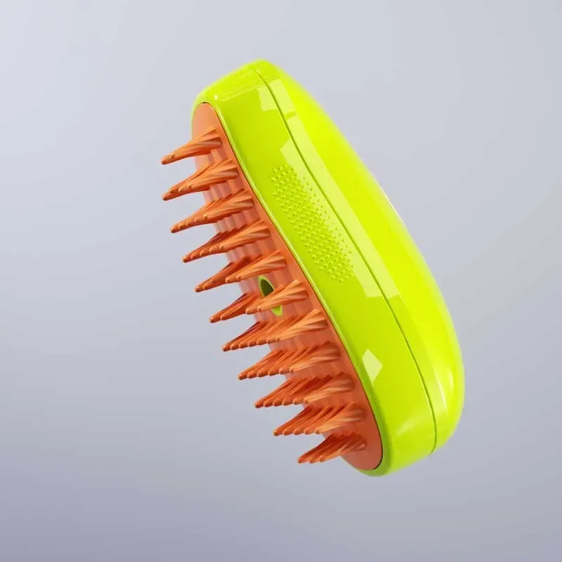 Brosse à vapeur électrique pour chat, spray d'eau, peigne pour animaux de compagnie, épilation en silicone souple, brosse à cheveux de bain, fournitures de toilettage