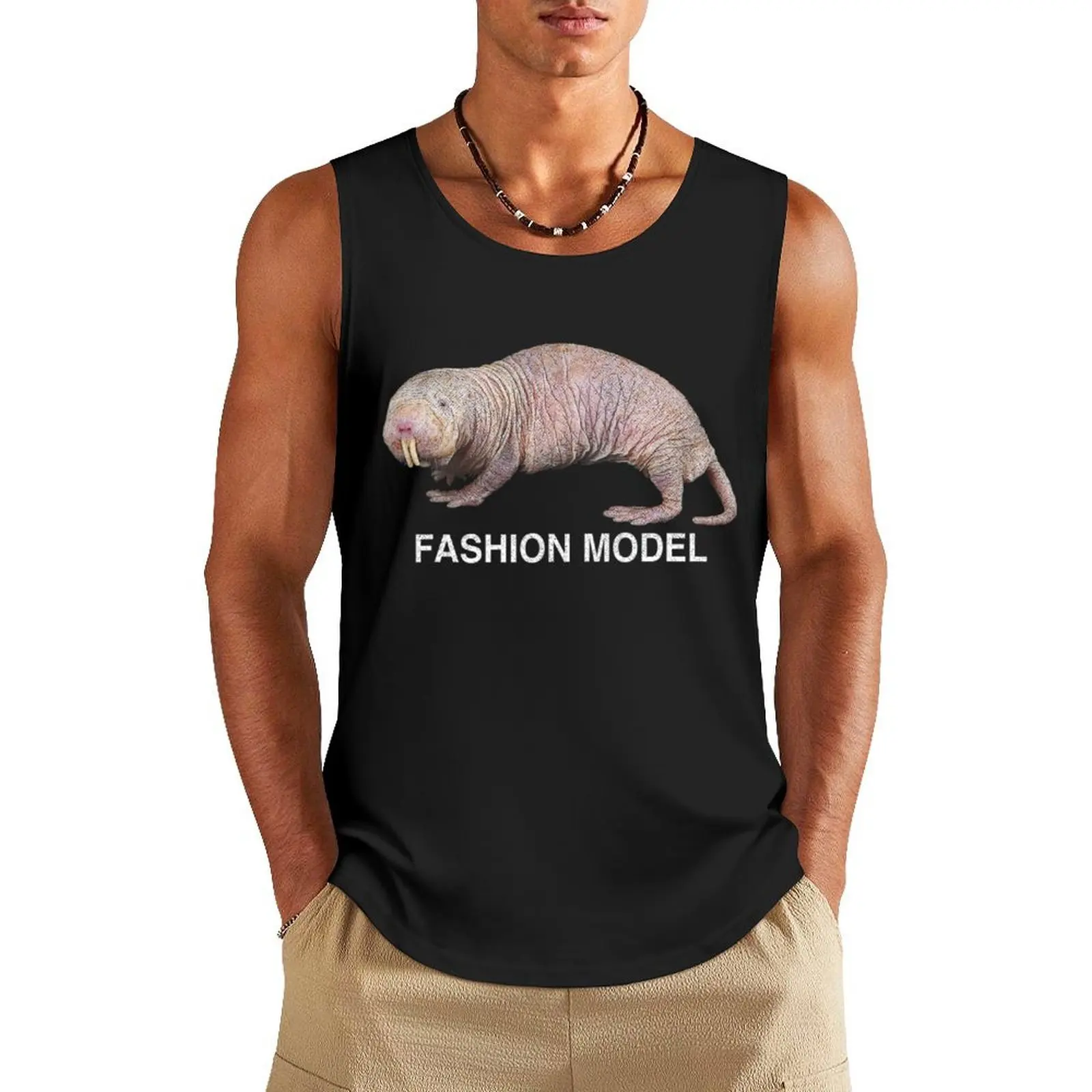 

Naked Mole Rat Tank Top Men's t-shirts sleeveless vests Clothing