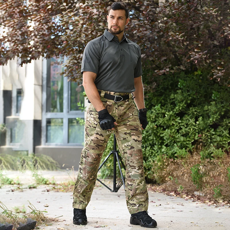 

Military Suits Tactical Man Hunting Clothes Camo Cargo Men Work Pants Combat Uniform Airsoft Army Shirt Korean Clothing