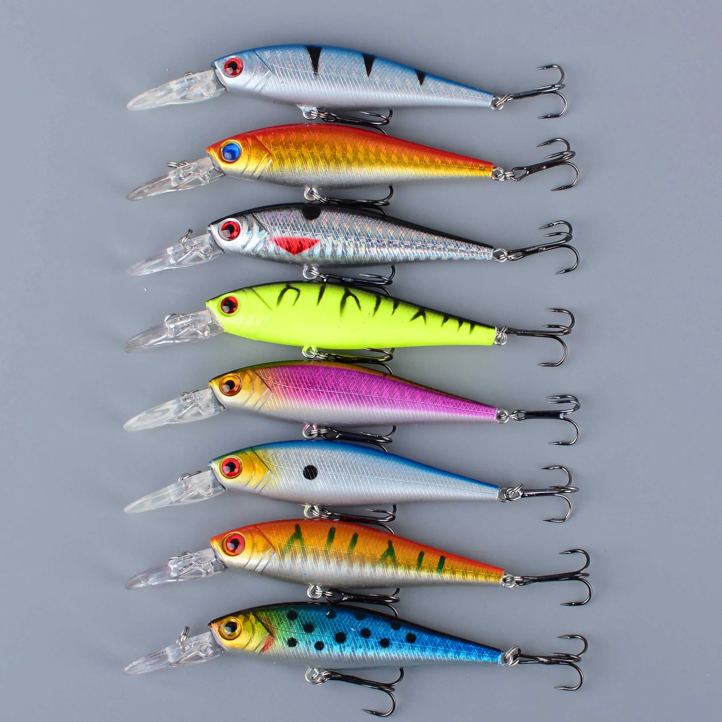 Señuelo wobbler crankbait minnow flotante para lubina y lucio realista - imagen 3