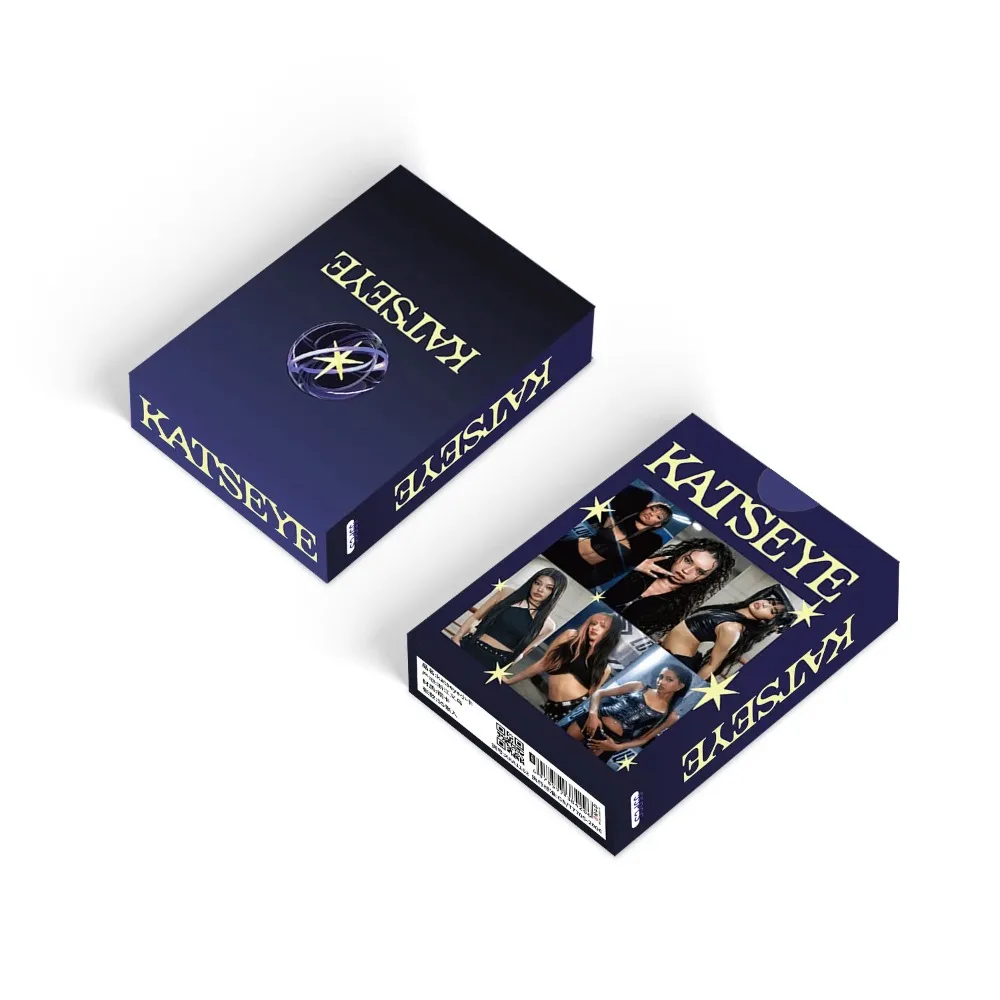 55 Pz/set Kpop Idol Girl KATSEYE Nuove Cartoline Fotografiche MANON SOPHIA DANIELA LARA MEGAN YOONCHAE Laser HD Printd Lomo Carte Ventole Regali