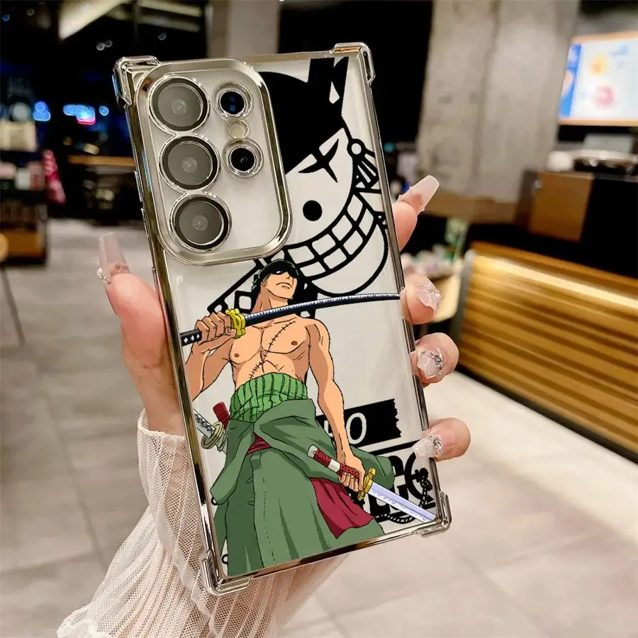 Anime Ones Pieces Rufy Custodia per telefono per Samsung Galaxy S21 Plus S22 Ultra S25 Edge S24 S20 FE S23