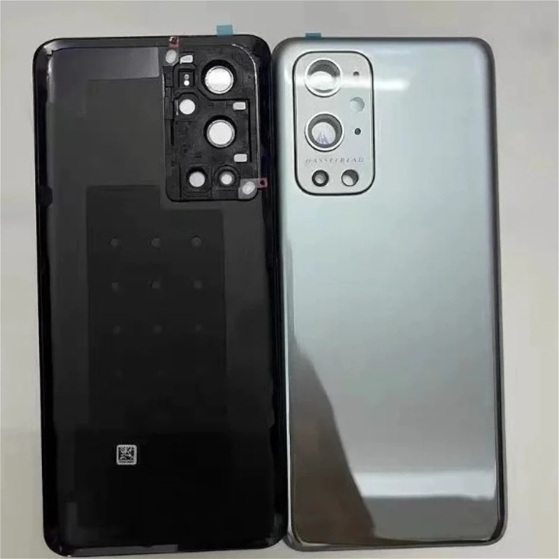 A+ Replacement for oneplus 9 Pro/1+9 Pro back battery door glass cover housing with Camera frame lens with Adhesive