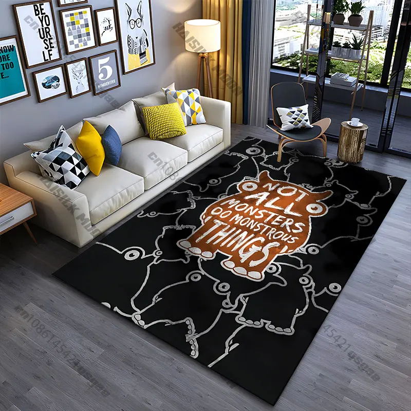 Kindness behind unconventional appearances carpet Yoga living room room decor children's crawling mat doormat area rug