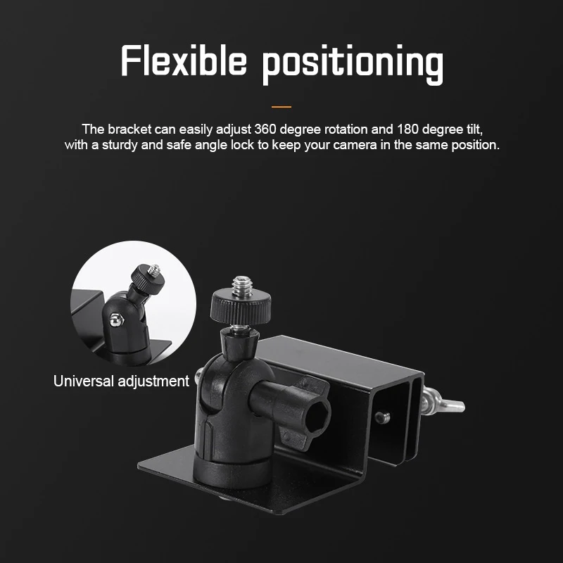 Специальный кронштейн для мониторинга желоба от дождя, устойчивый к атмосферным воздействиям кронштейн для желоба с универсальным винтовым адаптером, регулируемый для камер