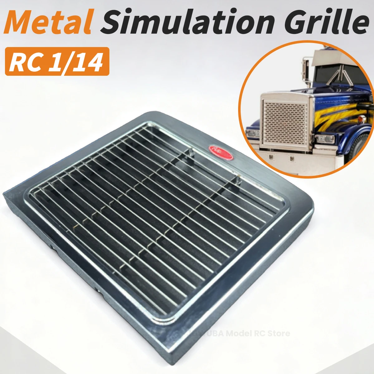 

Металлическая решетка, передний бампер для 1/14 Tamiya RC Truck Tractor 56344 56301, игрушечный автомобиль King Hauler, модель DIY, обновленные детали, аксессуары