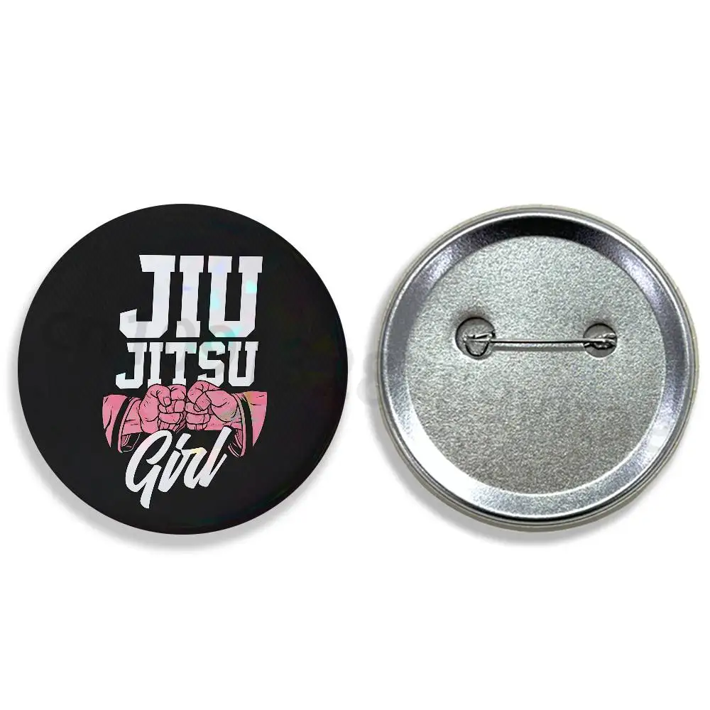 BJJ Brazilian Jiu Jitsu 32/44/58mm Handmade Pins Round Brooch Badge Backpacks Clothes Jewelry Gifts