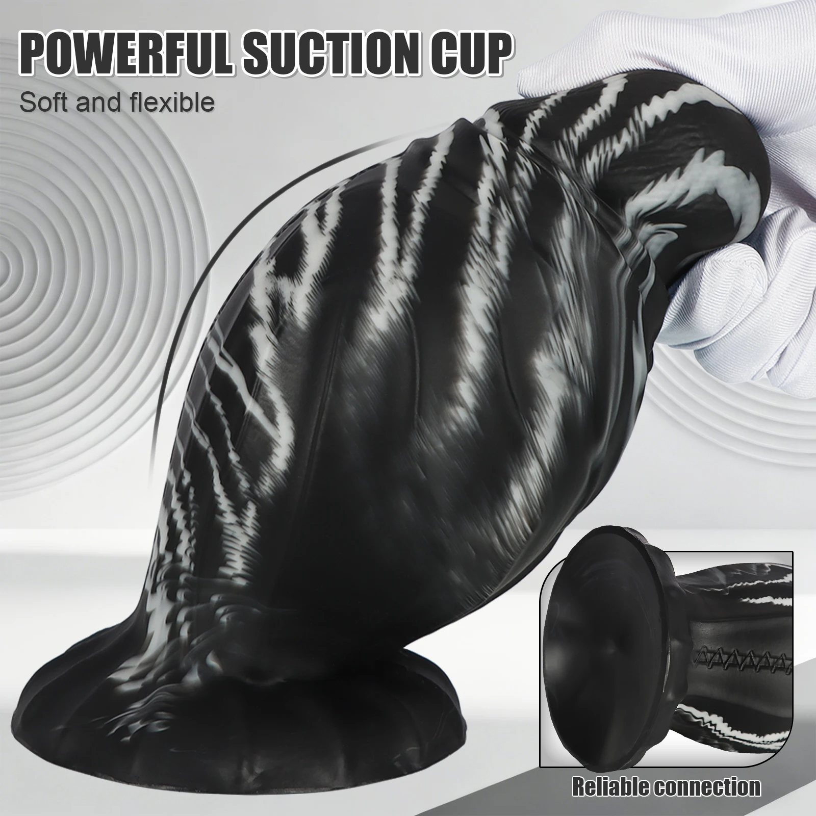 ضخمة سميكة شرجي التوصيل كبير شفط كأس بعقب المكونات سيليكون الخيال الشرج تمتد موسع المتوسع الجنس لعب الكبار للنساء الرجال #4