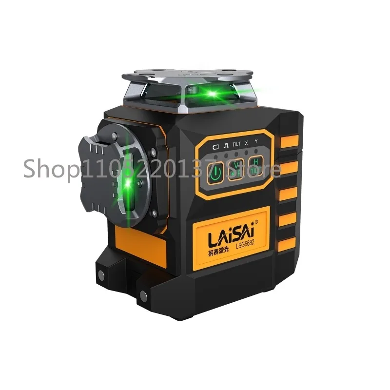 Laisai Cross Line Levels 360 Auto Level 12 Lines Green 3d Survey Equipment Optical Level Machine
