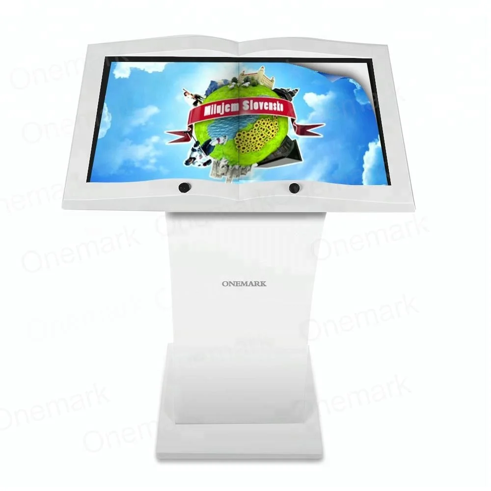 42 inch library book record list internet inquiry touch screen digital signage kiosk