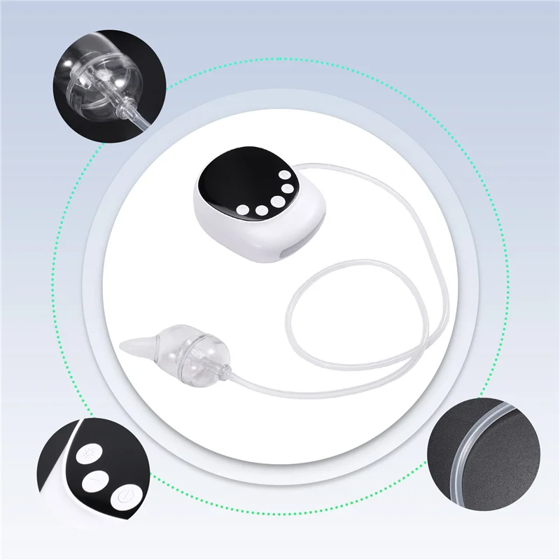 Ab68 usb crianças aspirador nasal crianças aspirador nasal elétrico bebê nariz otário musical nasal