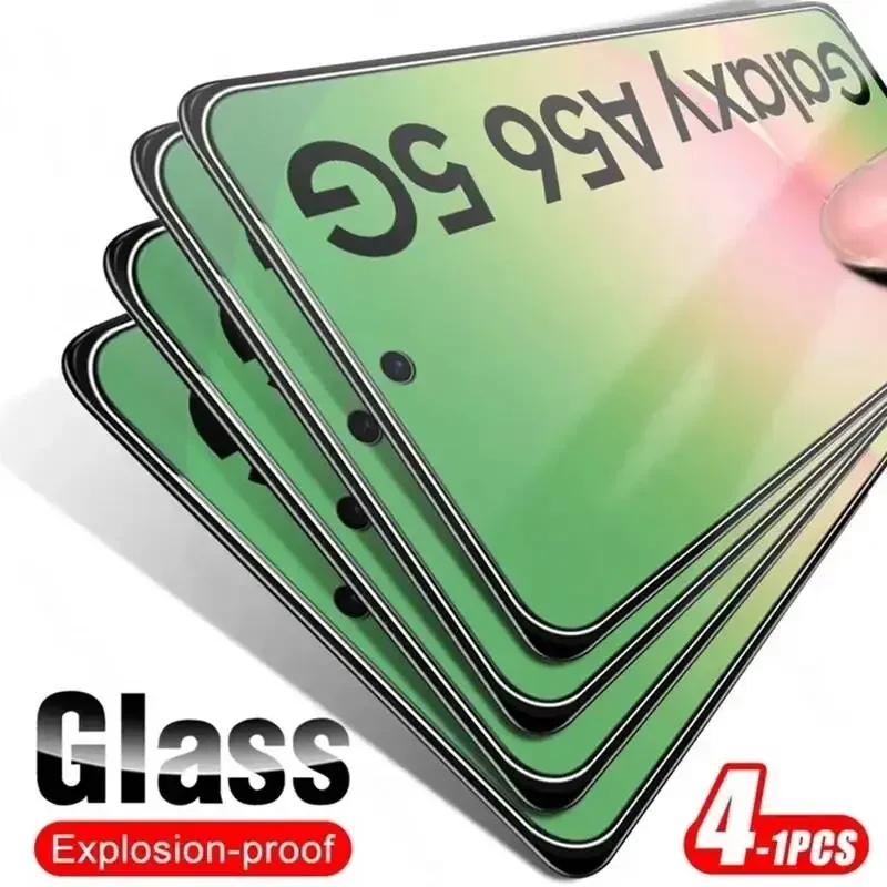 1-4Pcs Full Cover Tempered Glass For Samsung Galaxy A56 A16 A55 5G A36 A26 Ultra A17 A07 A54 A53 A35 M16 S23 S24 S25 FE