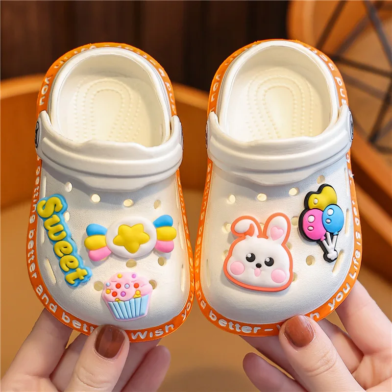 Children\'s Sandals and Slippers Cartoon Soft Sole Anti Slip Children\'s Shoes Girls\' Indoor Home Shoes Boys\' Sandals Kids Shoes