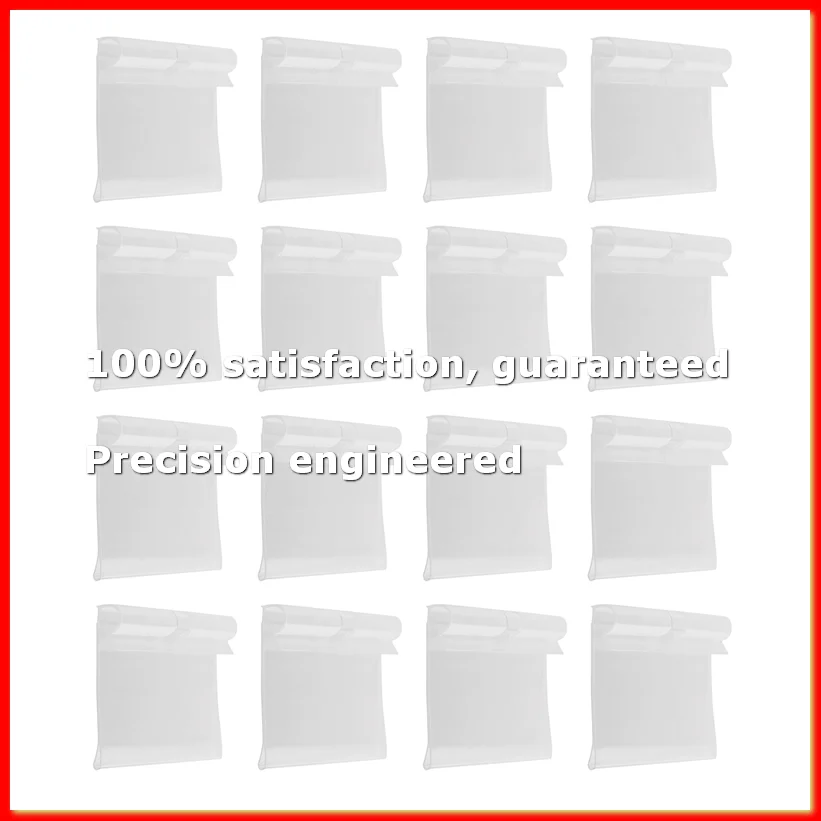 100Pcs Clear Plastic Label Holders for Wire Shelf Retail Price Label Holders Merchandise Sign Display Holder (6 x 4 cm)-A09G