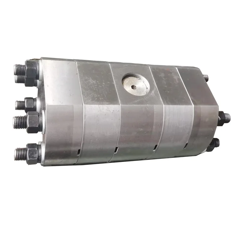 

Hydraulic external 3 groups 22ml/rev gear flow divider with cast iron material high precision gear flow valve made in China
