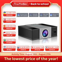 Touyinger Q11W Ultra Fully Enclosed Full HD 4K Video WiFi Android High Sound Low Power Consumption Home Theater Projector