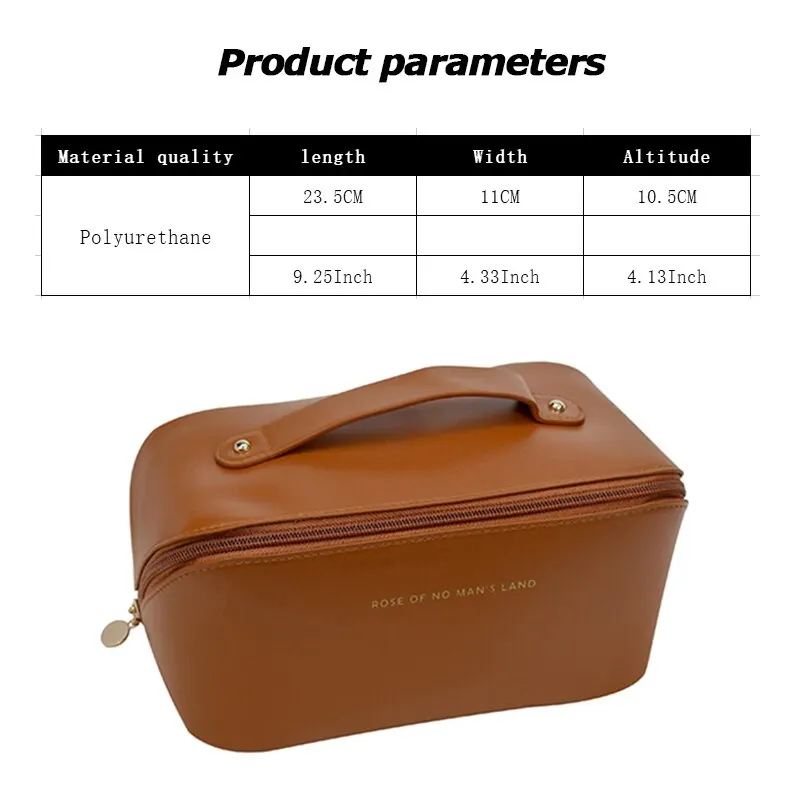 Fashion Large Capacity Portable Makeup Bag Women Cosmetic Bag Toiletries Organizer Female Storage Makeup Cases