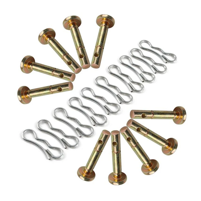 10 Pcs Shear Pins + 10 Pcs Cotters Pins For Snowblower- 738-04124 And 714-04040 Replacement For MTD Snow Throwers