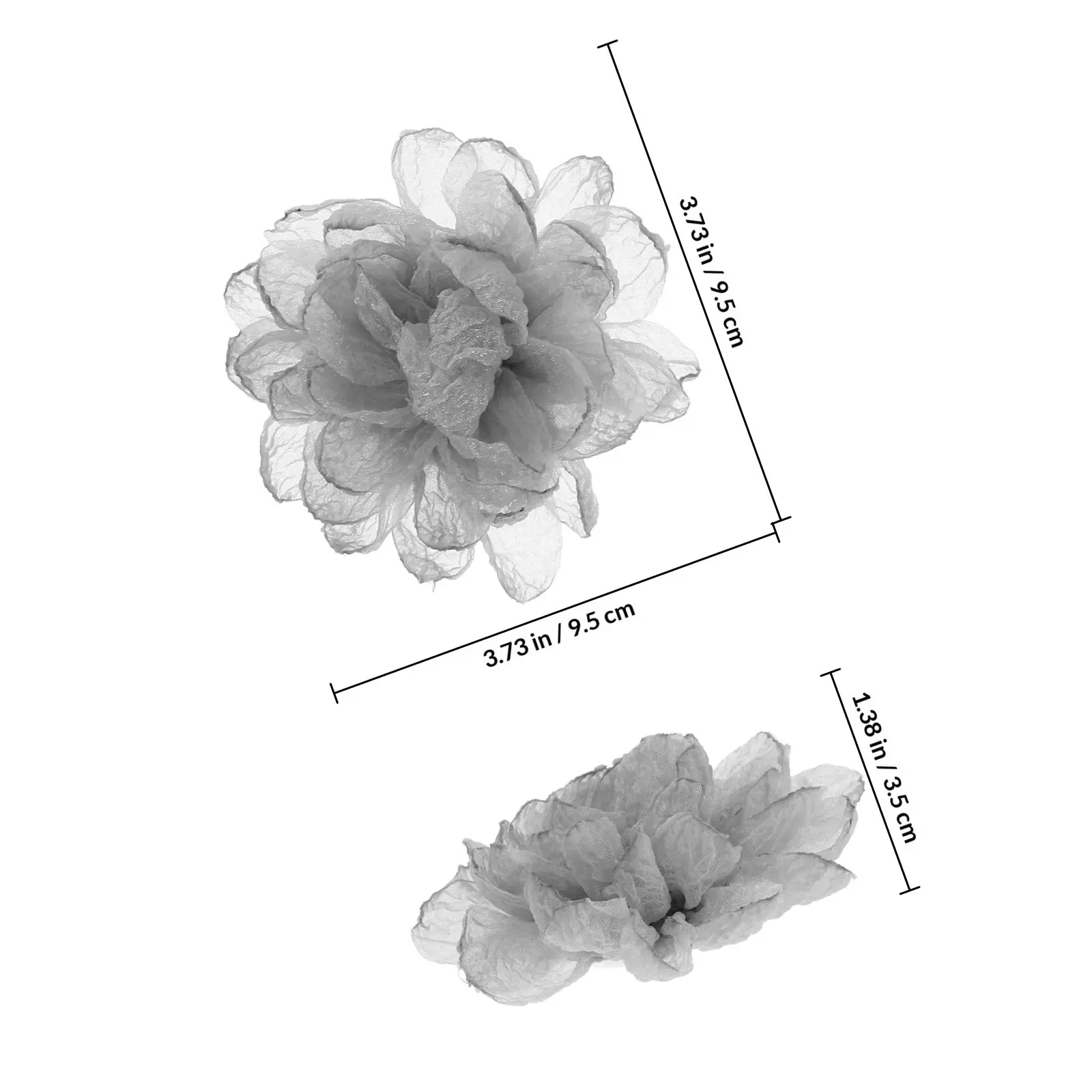 2 Pcs Clip on Shoe Embellishments Clips for Women High Heel Wedding Buckle Decoration Pendant Flower Shoes