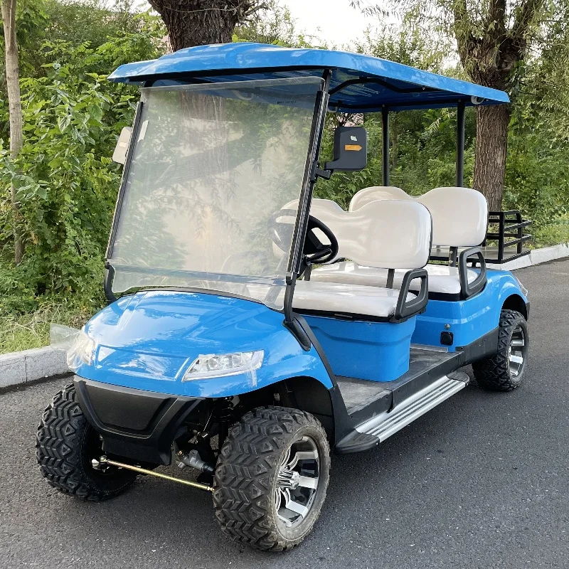 2 4 6 Seats All Terrain Beach Off Road Car Electric Golf Cart with Bag Holder