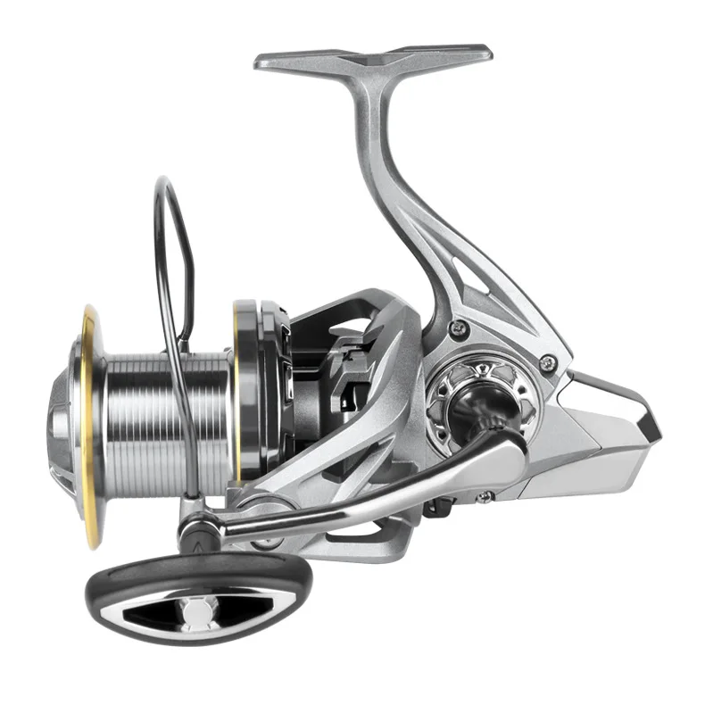 6 + 1BB بكرة صيد 8000 9000 10000 12000 14000 البحر - مقاومة لركوب الأمواج المعدنية الكاملة لعبة كبيرة بكرة غزل البحر