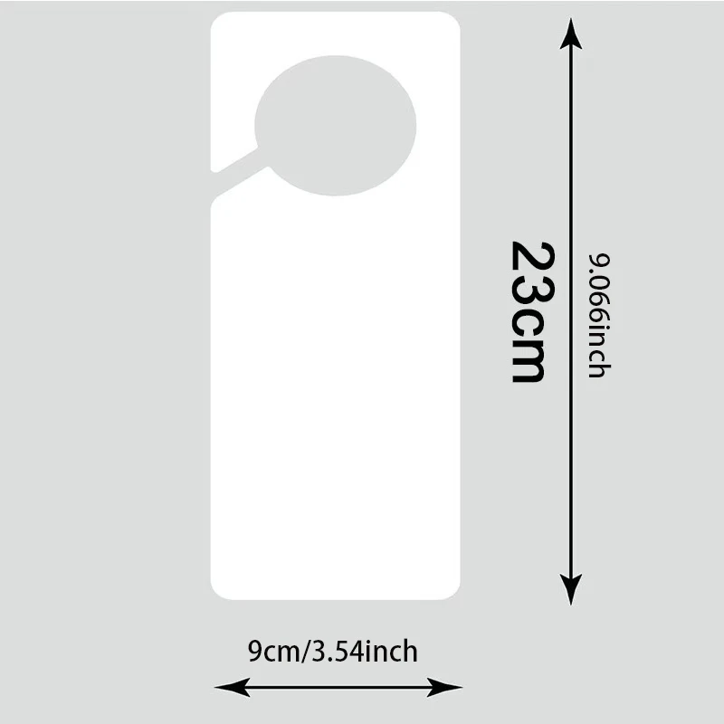 Customized Instead Of Mdf Wooden Sublimation Pet Plastic Door Hanging Blank Door Hanging 0.4mm Thickness Diy Double-Sided