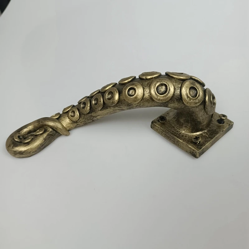 Handmade Vintage Unique Antique Octopus Door Handle 7 Inches Home Decor Fancy Drawer Shelf Cabinet Pulls