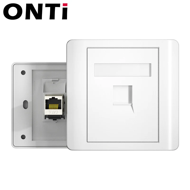 86 نوع لوحة مقابس الكمبيوتر CAT6 وحدة الشبكة RJ45 موصل كابل واجهة منفذ الجدار التبديل