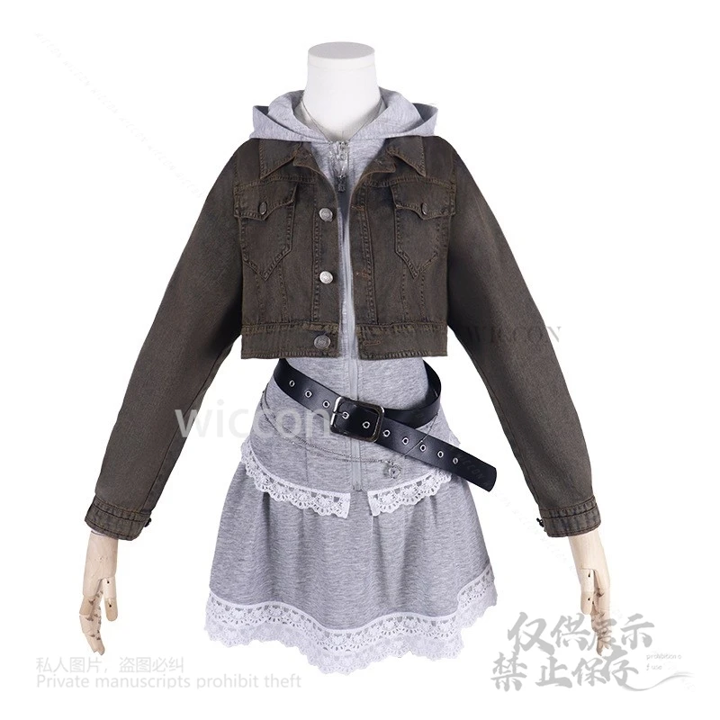 애니메이션 게임 사랑과 딥 스페이스 플레이어 히로인 복장 멜로디 코스프레 의상 드레스 코트 벨트 Bandge 할로윈 파티 Y2K 맞춤형