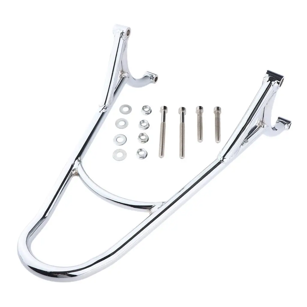 Short Sissy Bar Backrest Chrome Metal Pad Classic Design for Compatible Harley Sportster XL883 XL1200 Motorcycle Rear
