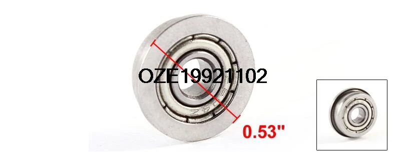 Metal 4mm x 12mm x 4mm Sealed Flanged Shielded Ball Bearing F604 10pcs