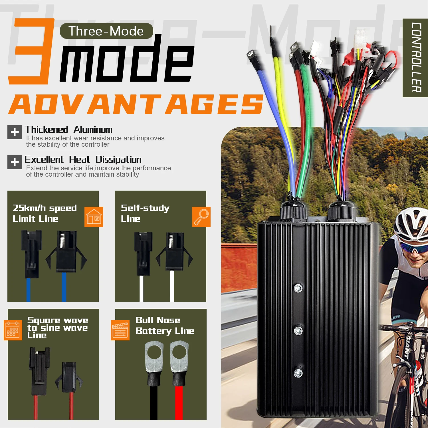 Electric Bike 48V 72V 100A Thr - đánh giá và giá 72V 100A Sabvoton Controller