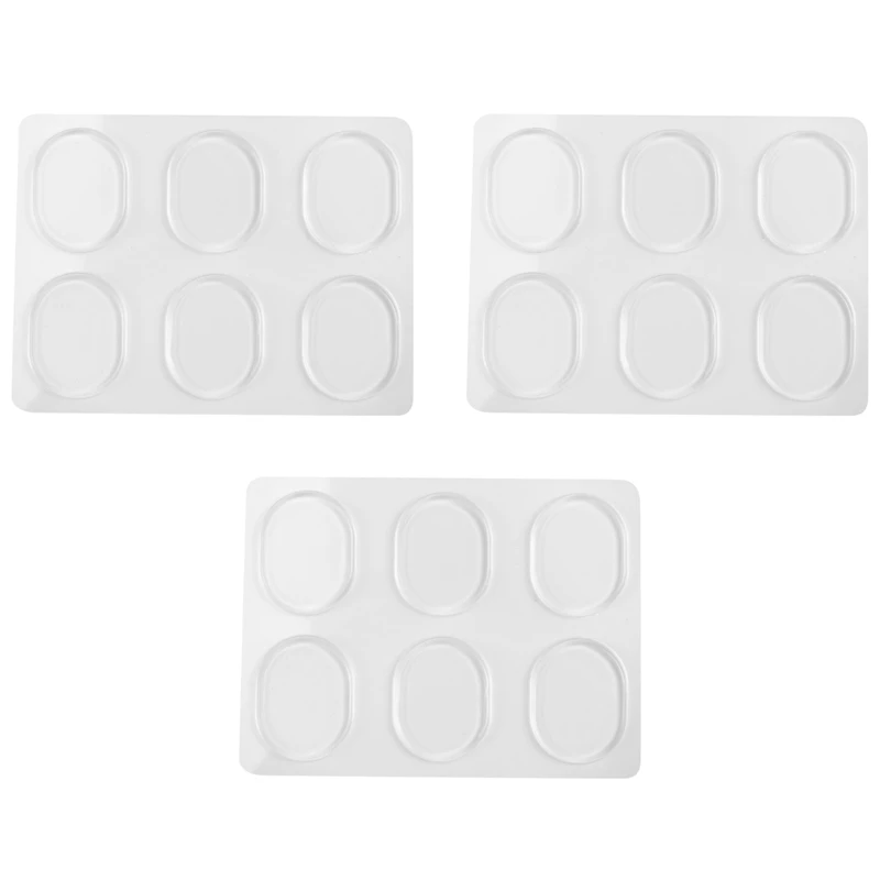 18 Pieces Drum Damper Gel Pads Silicone Drums Silencer For Drums Tone Control-Clear