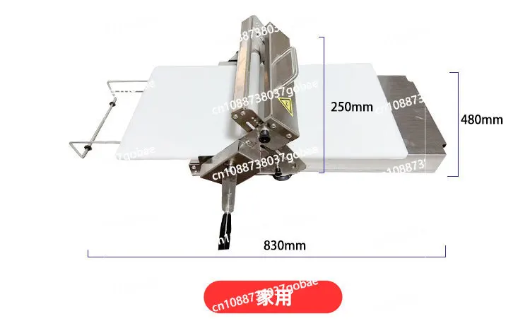 Hand crank shortening machine home small puff pastry machine desktop