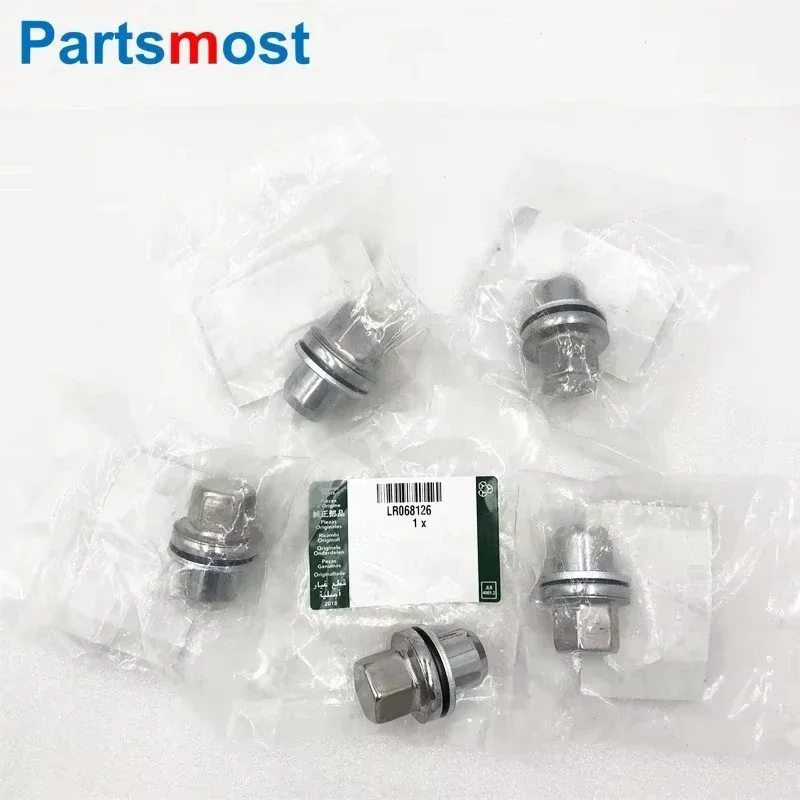 LR068126 RRD500290 500510 500590 Set of 5pcs Alloy Wheel Lug Nut for Land Rover Range Rover RR Sport Discovery LR3 LR4 Wheel Nut