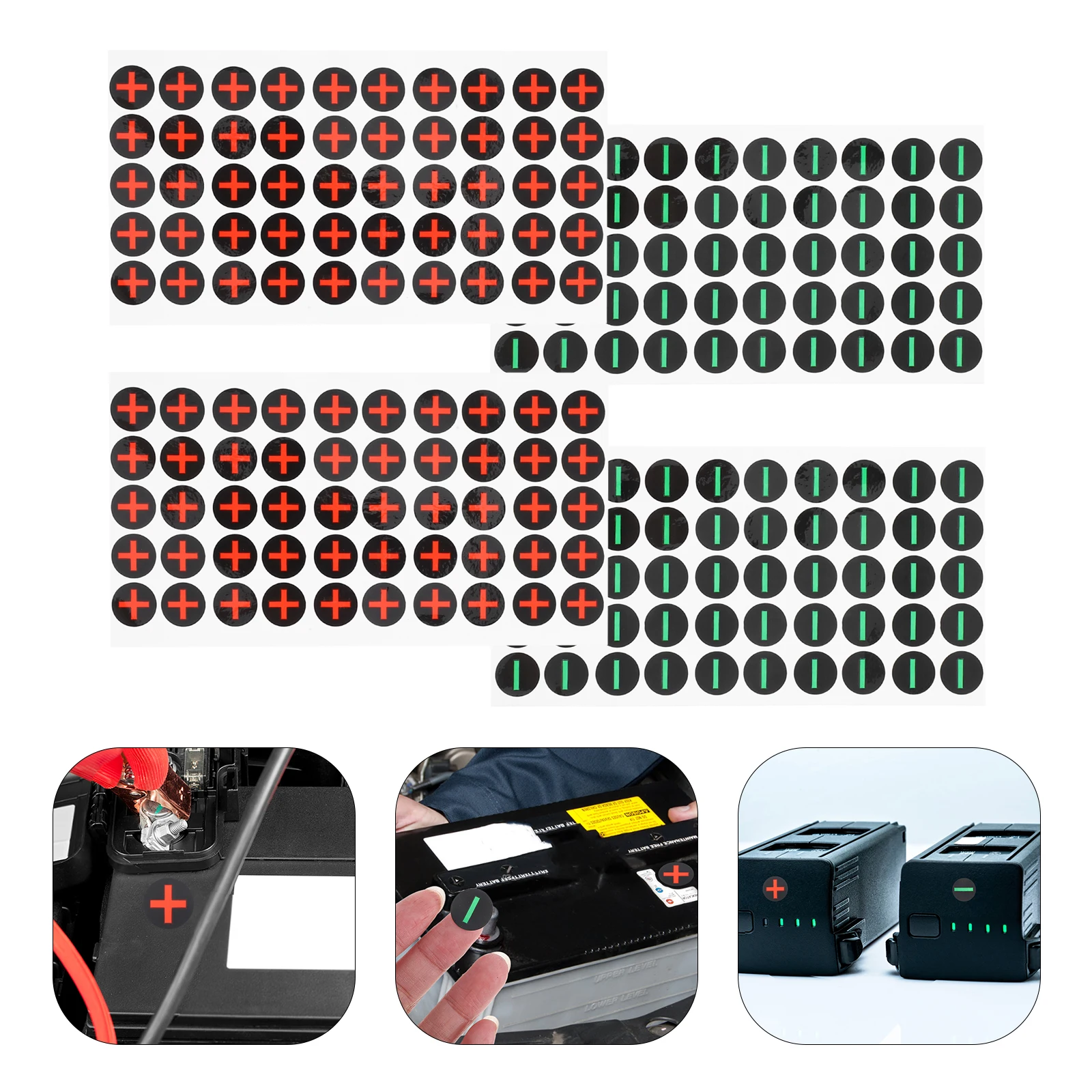 ملصقات قطبية مقاومة للماء ذاتية اللصق لألواح آلات الصندوق الكهربائي، شارات تحذيرية للسلامة، شارات السلامة المرورية #1