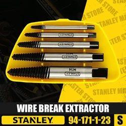 Stanley 94-171-1-23 Draadbreuk Extractor 5 Parça Set Bozuk Vidalar Kırık Vidalar Kaygan Vidalar Sökme Aracı
