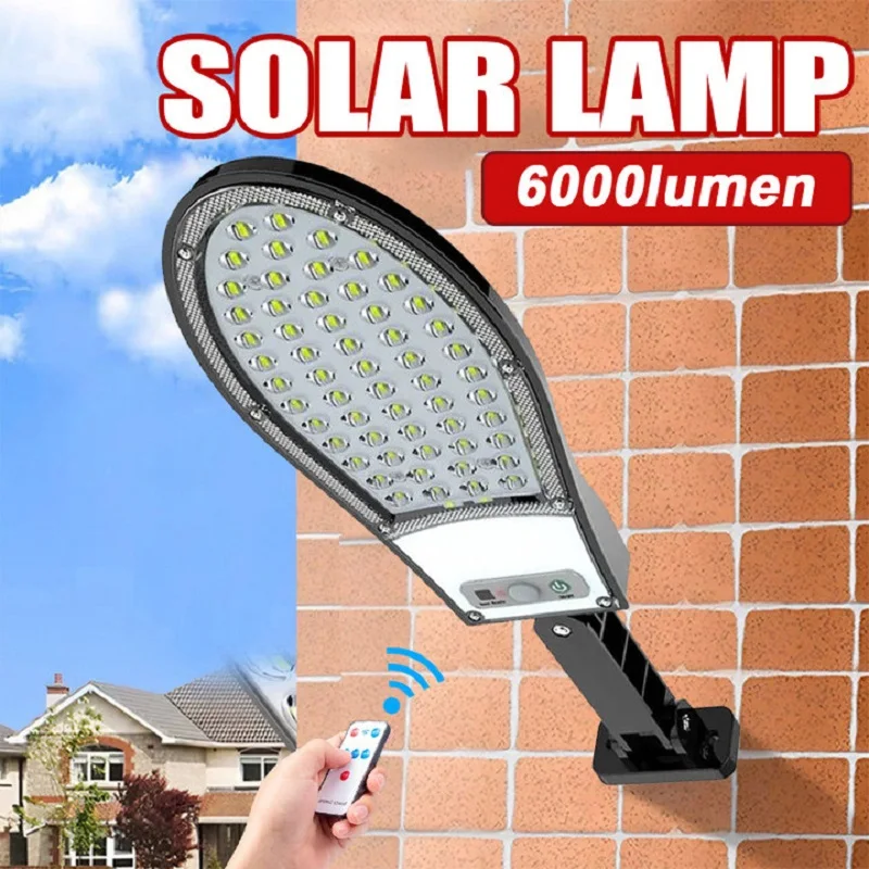 

Newest 100W Outdoor Solar Light Powerful Solar LED Lamp 6000lm IP66 Waterproof Motion Sensor Solar Yard Induction Street Lights
