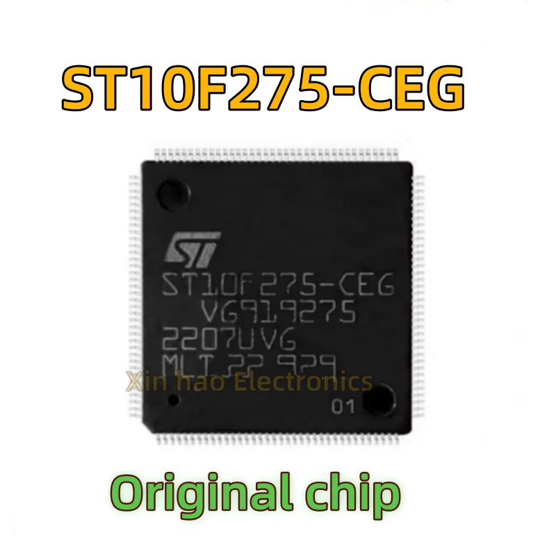 1pcs/lot New Original ST10F275-CEG ST10F275 ST10F275 CEG QFP TQFP-144 Car CPU M7 small turTLEcomputer board CPU In Stock