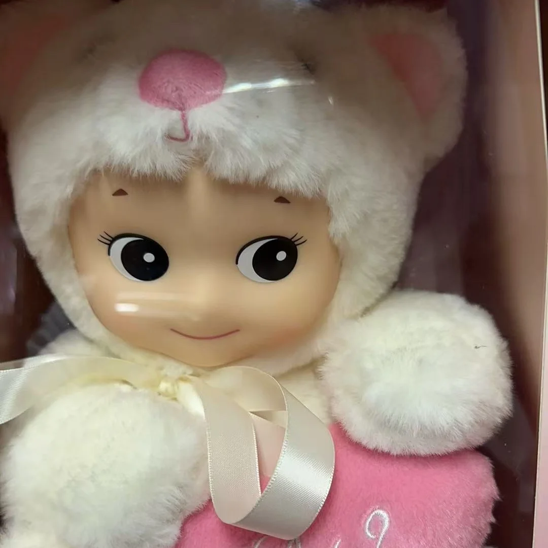 

Подлинные новые 46 см Sonny Angel милые плюшевые куклы виниловый плюшевый кролик Pacify плюшевые игрушки обнимают медведь мультфильм Рождественский подарок для детей
