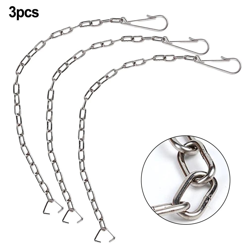 Accessories Chain 25*1.5cm 3 Pcs Stainless Steel Handle Chain Parts Replacement Exquisite High Quality Practical