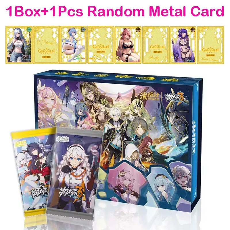 

Newest Genuine Honkai Impact 3 Cards Yae Sakura Raiden Mei Fu Hua Aether Jean Lisa Lumine XP Collection Card Children Toys