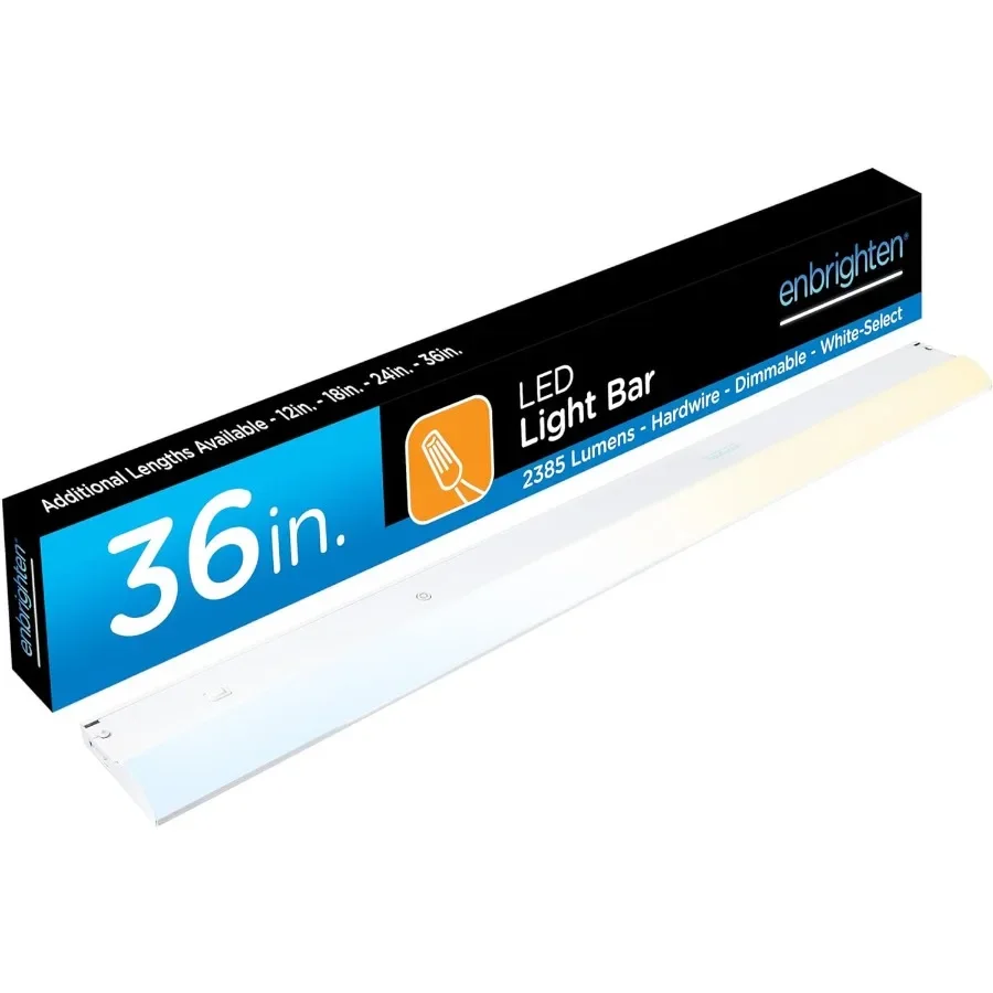 36 inch Hardwired Under Cabinet Lights 2385 Lumens Five White Settings from 2700K-6500K Full Range Dimmable Under Counter Light