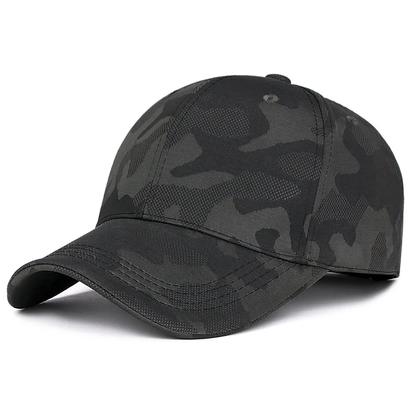 Camouflage baseball cap, outdoor casual simple sun hat, adjustable men's and women's golf hats