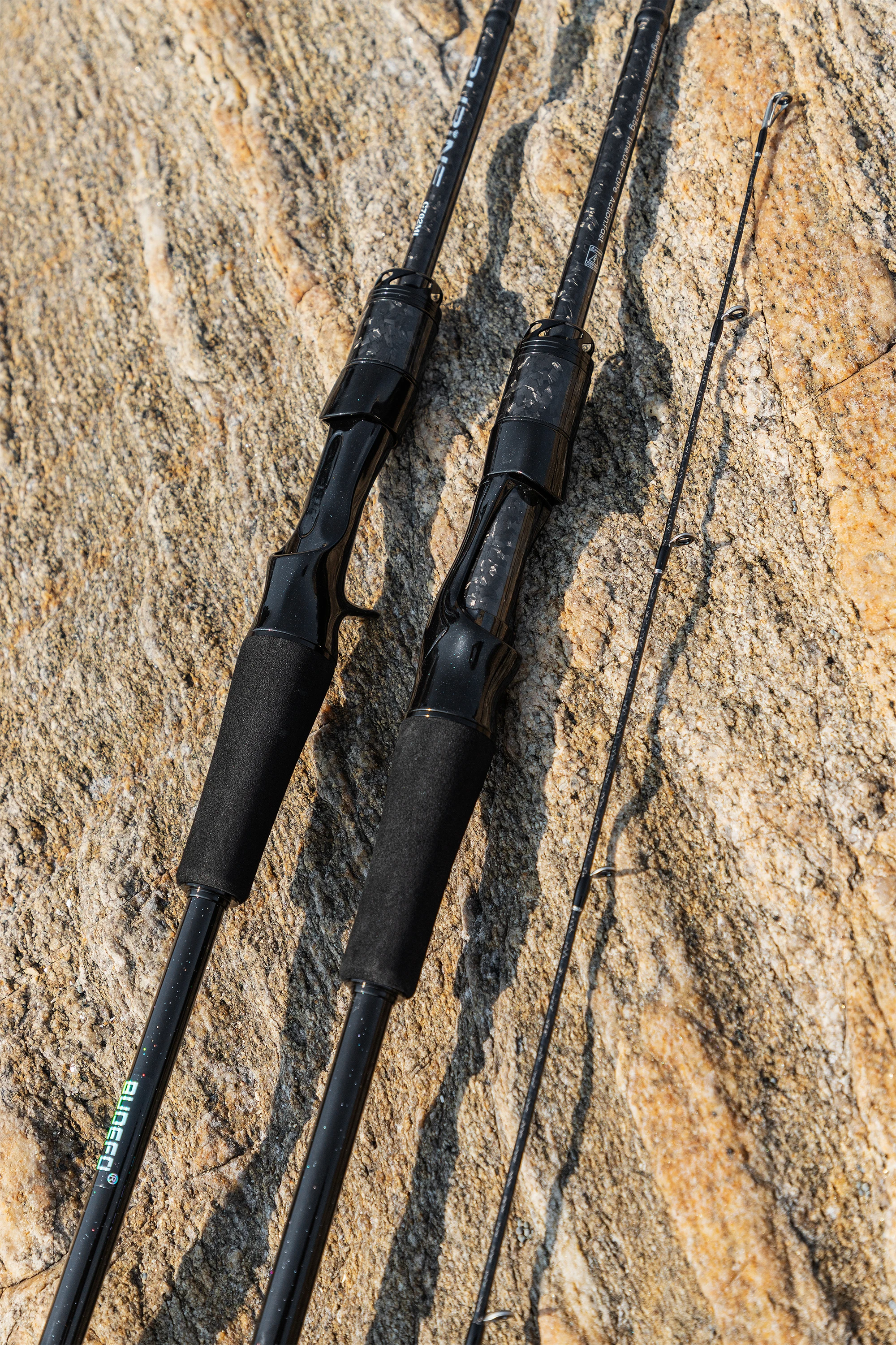 BUDEFO RUBINE FUJI Guide 40T Carbon Spinn- und Casting-Rute ML/MH 3-28g für Bass, Hecht, Zander, Barsch, 2,08m/2,13m/2,28m, Schnelle Aktion, Ultraleicht, für Meerbarsch, Forelle, Raubfische, Weitwurf, Salzwasser, Süßwasser – Detail 17